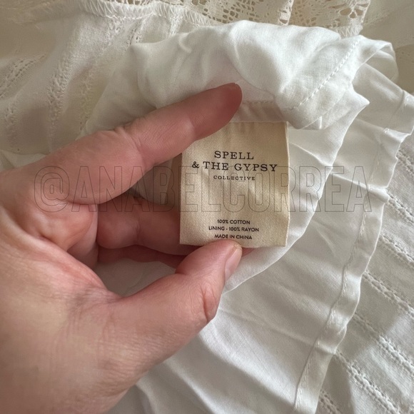 NWT Spell Tuula Senorita Gown in Cream, Large - Picture 5 of 6